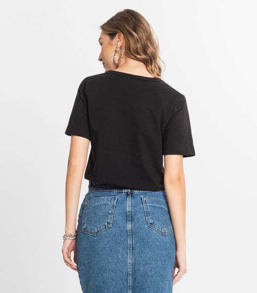 Blusa Cropped Lisa Select Preto