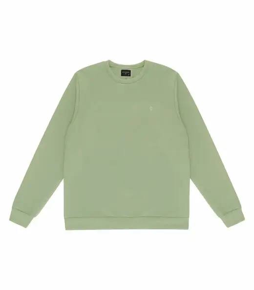 Blusão Masculino Plus Size Moletom Básico Diametro Verde