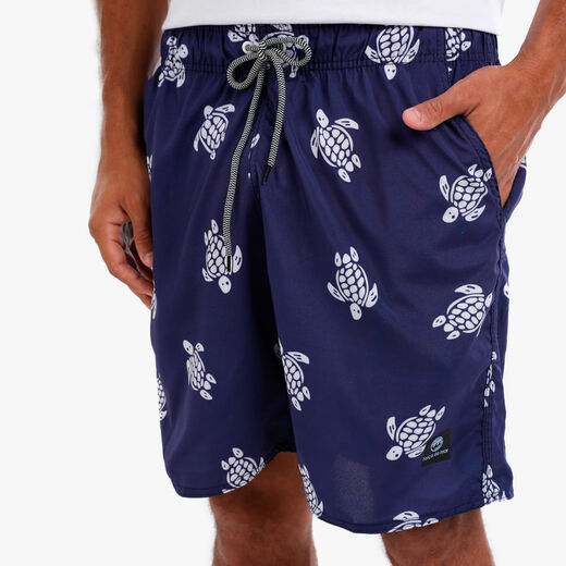 Short Tactel Estampa Tartaruga