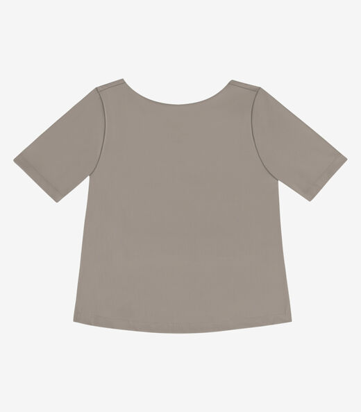 Image_Blusa Feminina Canelada de Poliamida Veev Marrom