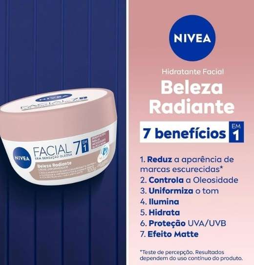 Creme Facial Nivea Beleza Radiante 100g