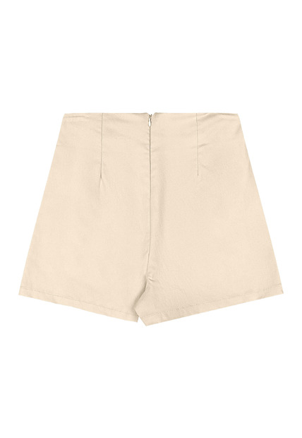 Short-Saia Juvenil em Tecido Bengaline Gloss