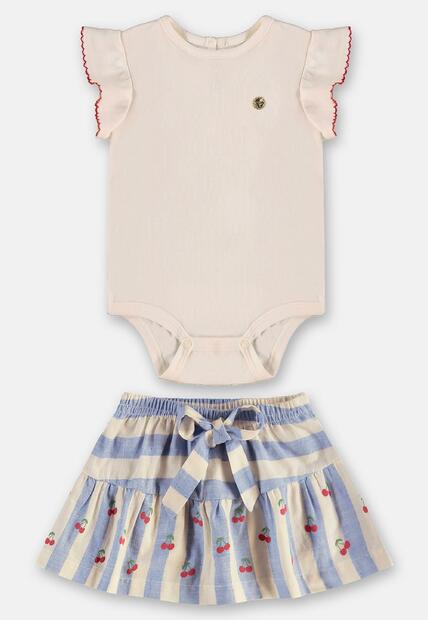 Conjunto Bebê com Body e Saia Up Baby