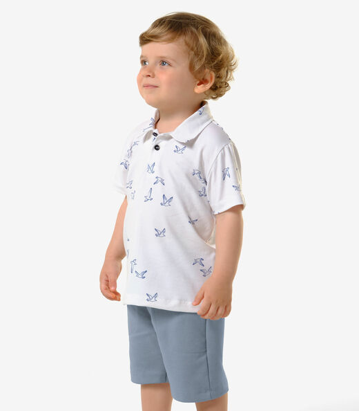 Image_Conjunto Infantil Polo Com Bermuda Trick Nick Branco