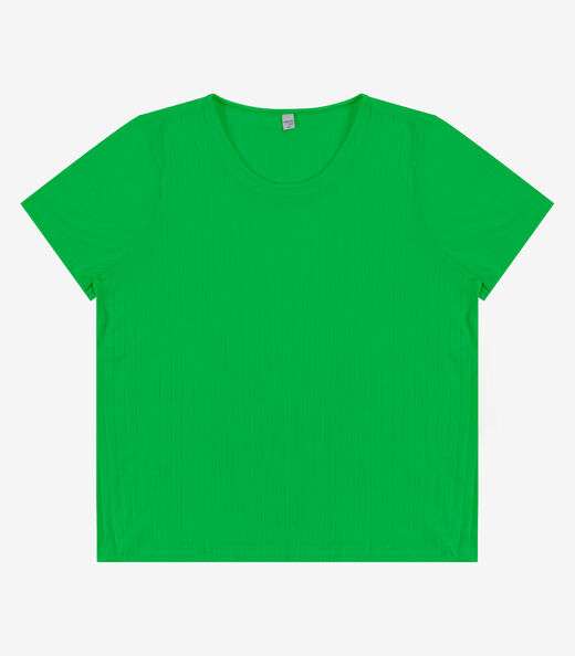 Blusa Malha Delicate Plus Infinita Cor Verde