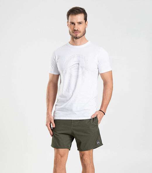 Bermuda Masculina De Microfibra Sarjada Long Bong Verde