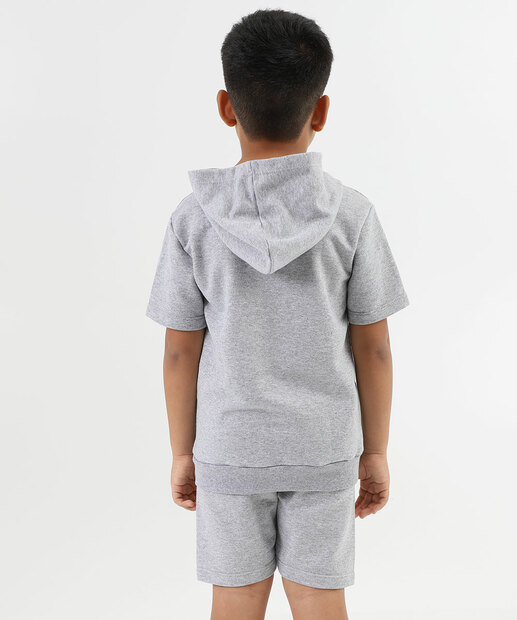 Conjunto Infantil Moletom Homem Aranha Tam 4 a 10 Cinza