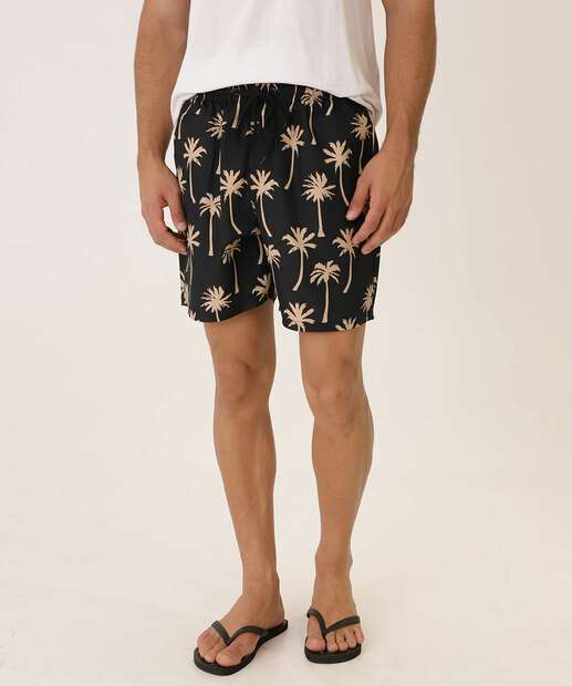 Bermuda Masculina Estampa Coqueiro Surf MR