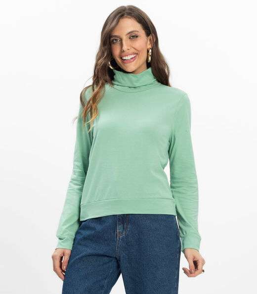 Image_Blusão Gola Alta Infinita Cor Feminino Verde