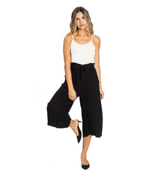 Calça Feminina Pantacourt Viscose Modena Endless Preto