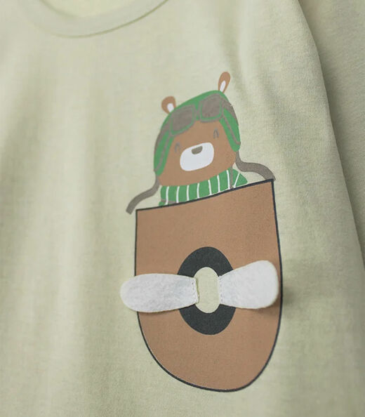 Conjunto Infantil Menino Meia Estação Keki Boys Bege