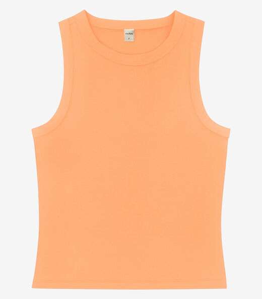 Regata Básica Feminina em Cotton Leve Rovitex Laranja