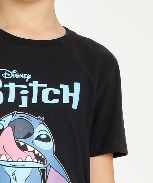 Camiseta Juvenil Estampa Stitch Disney Tam 10 a 16