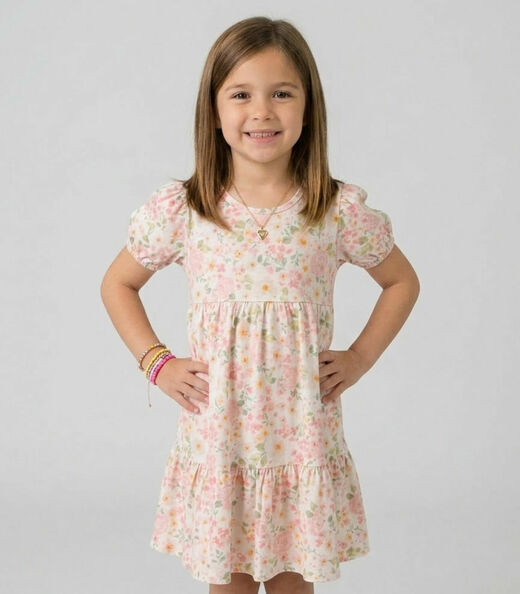 Image_Vestido Infantil Com Franzido na Saia Select Rosa
