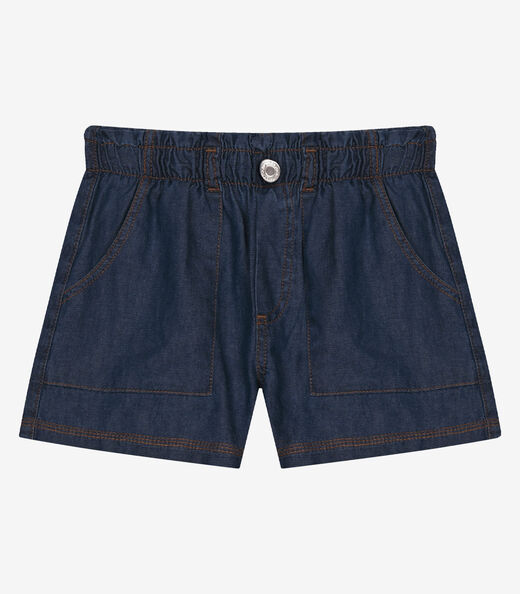 Image_Shorts Infantil Menina Jeans Trick Nick Azul