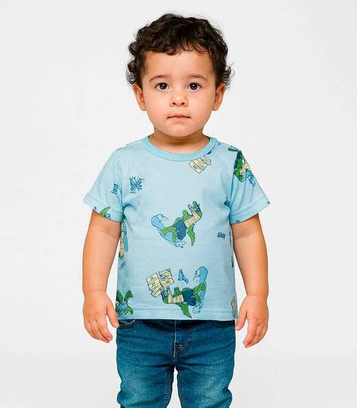 Image_Camiseta Infantil Menino Animais Infinita Cor Azul