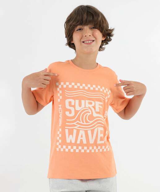 Image_Camiseta Juvenil Estampada Marisa Tam 10 a 16 Laranja