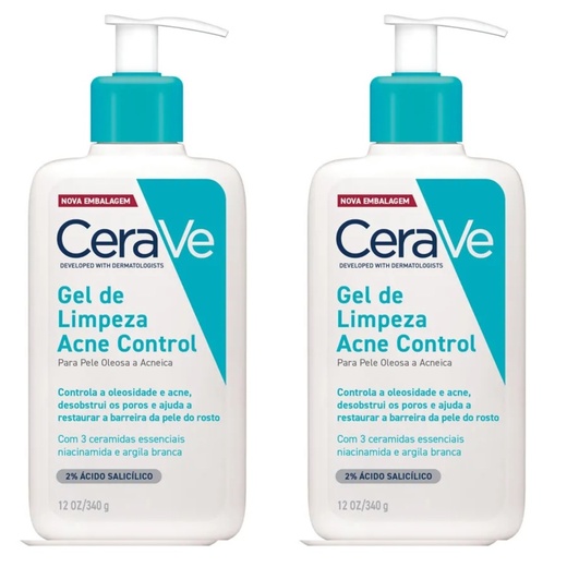 Image_Kit com 2 Unidades de Cerave Gel De Limpeza Acne Control 340g