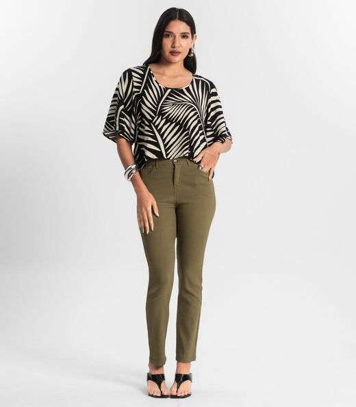 Blusa Feminina Estampada Rovitex Preto