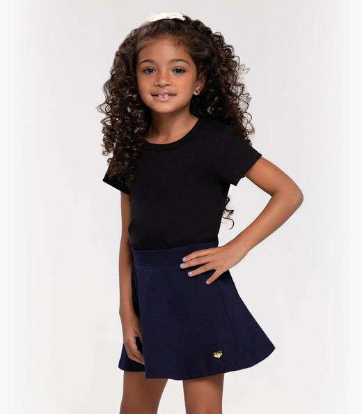 Image_Blusa Cropped Infantil Ribana Canelada Trick Nick Preto