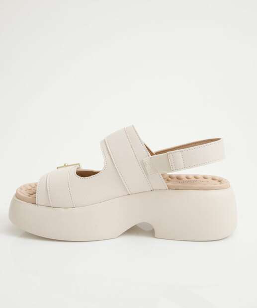 Sandália Flatform Feminina Fivela Modare