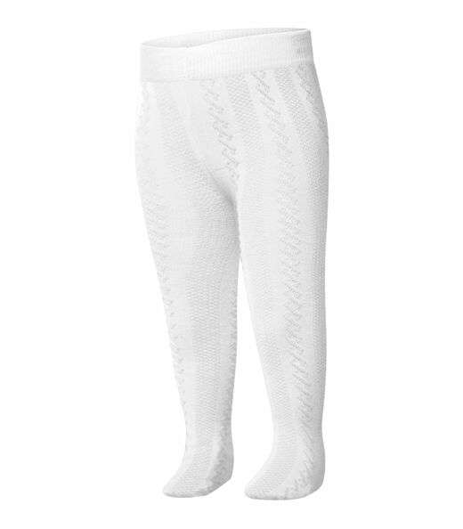 Image_Meia Calça Infantil Trabalhada Trick Nick Branco