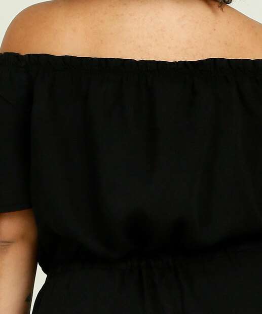 Vestido Plus Size Feminino Ciganinha Manga Curta