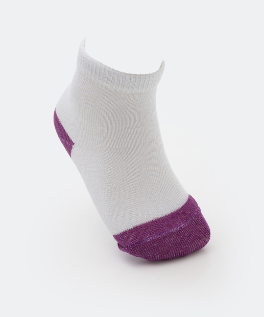 Kit 5 Meias Infantil Soquete Marisa Branco