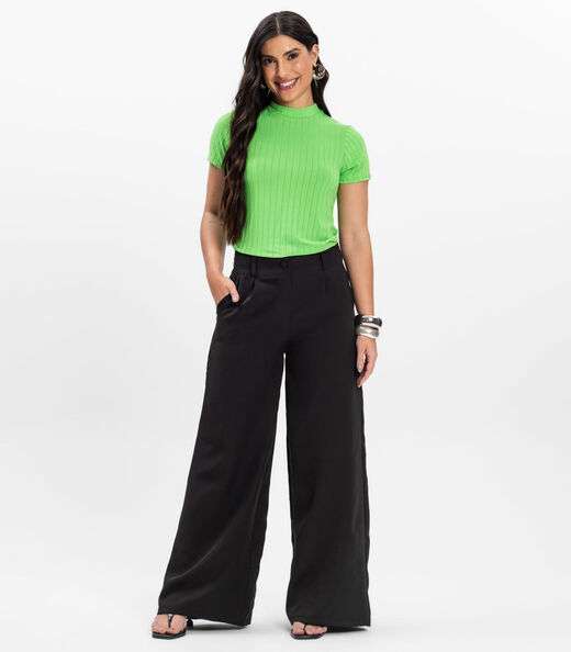 Blusa Feminina em Malha Delicate Infinita Cor Verde