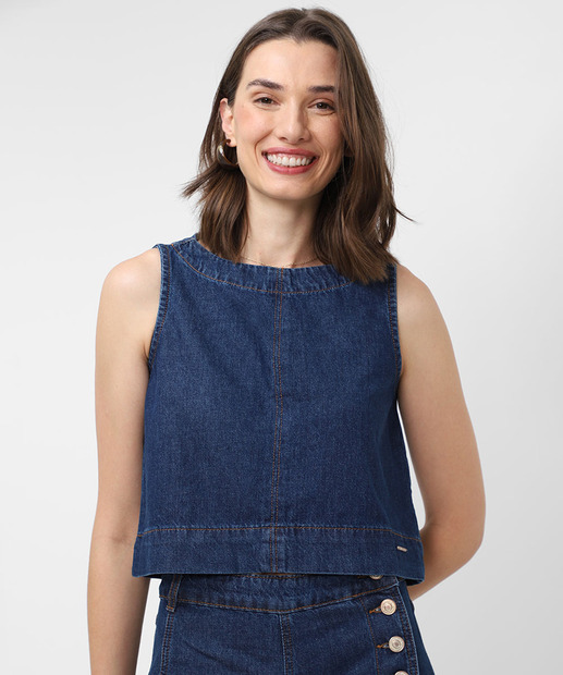 Image_Blusa Feminina Jeans Sem Manga Sawary Azul 