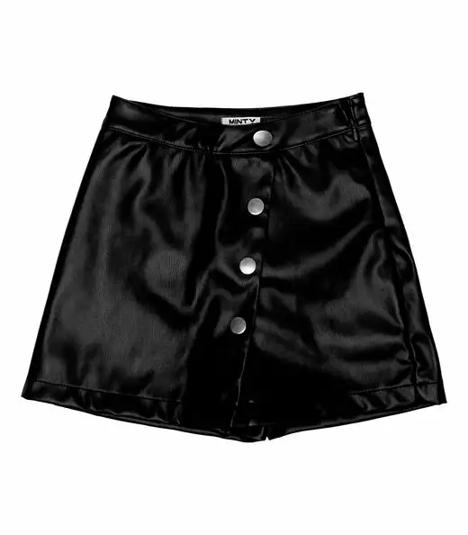 Shorts Saia Juvenil Minty Preto