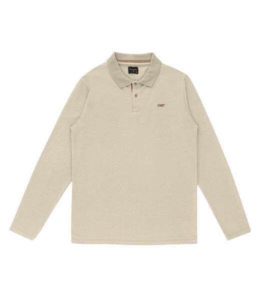 Polo Manga Longa Masculina Diametro Bege
