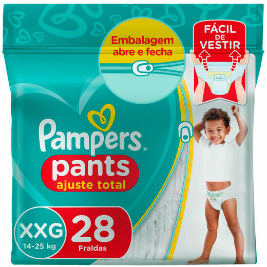 Image_Kit 2 Fraldas Confortsec Pants Mega ”Xxg” Pampers Simples c/28 Unidades cada