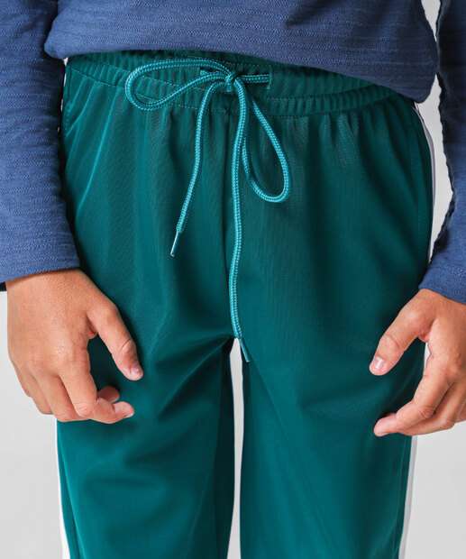 Calça Infantil Jogger Helanca Marisa Tam 4 a 10 Verde