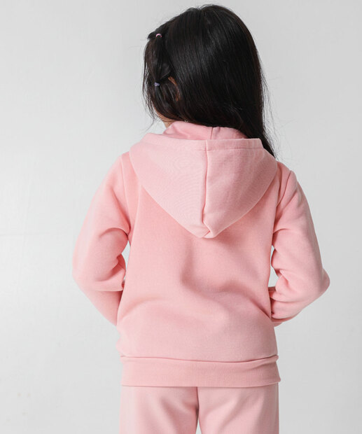 Casaco Infantil Moletom Flanelado Marisa Tam 4 a 10 Rosa