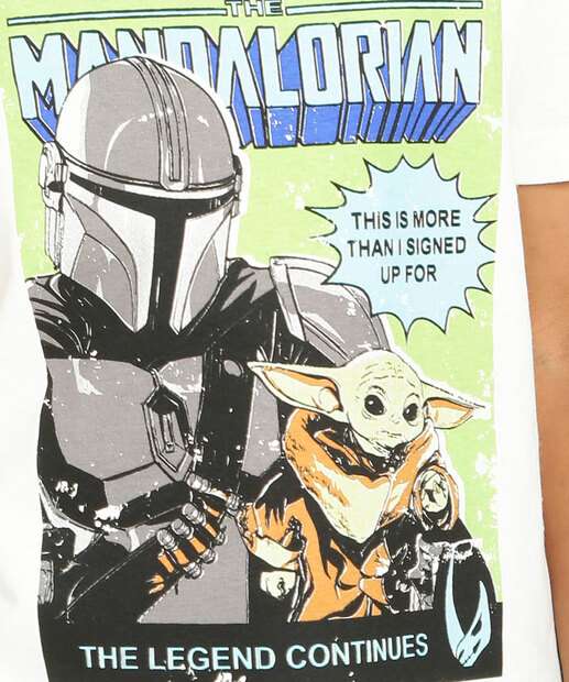 Camiseta Infantil  Manga Curta Star Wars Disney Tam 4 a 10  