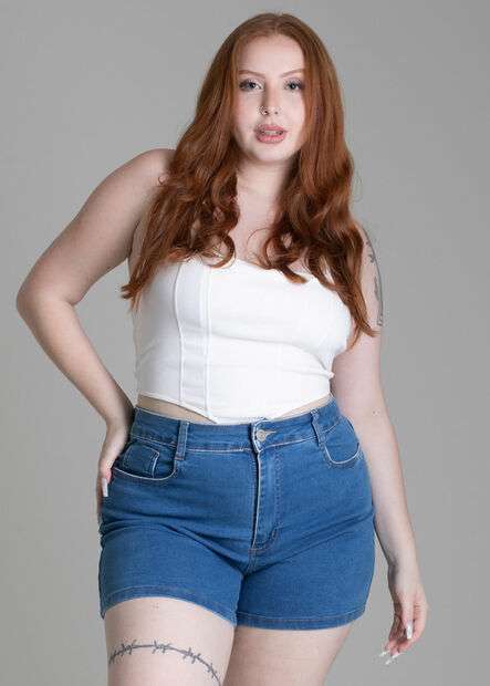 Shorts Jeans Sawary Plus Size - 278075