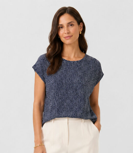 Image_Blusa Feminina Estampada Rovitex Azul