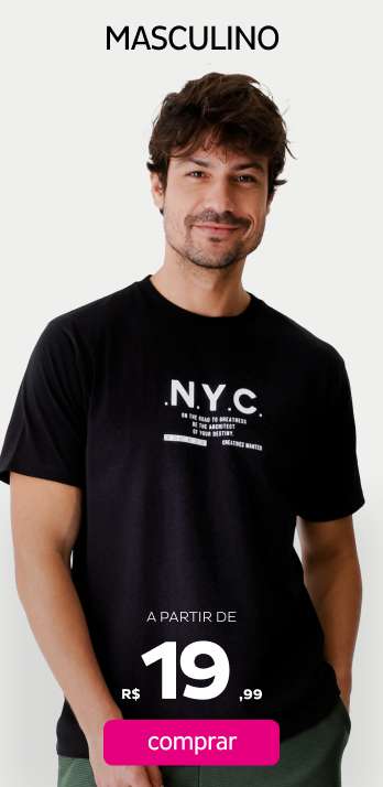 Masculino a partir de R$19,99