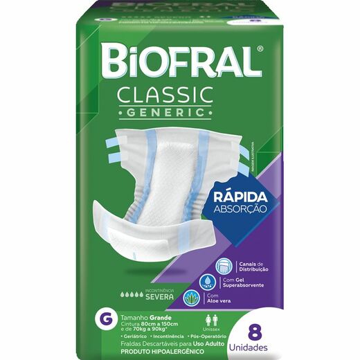 Image_Kit 2 Fraldas Adulto Biofral Classic G 8 Unidades cada