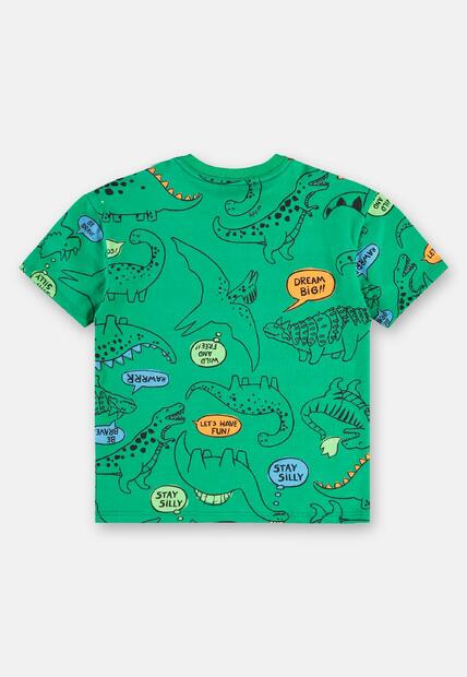 Conjunto Camiseta Dinos Bermuda Up Baby