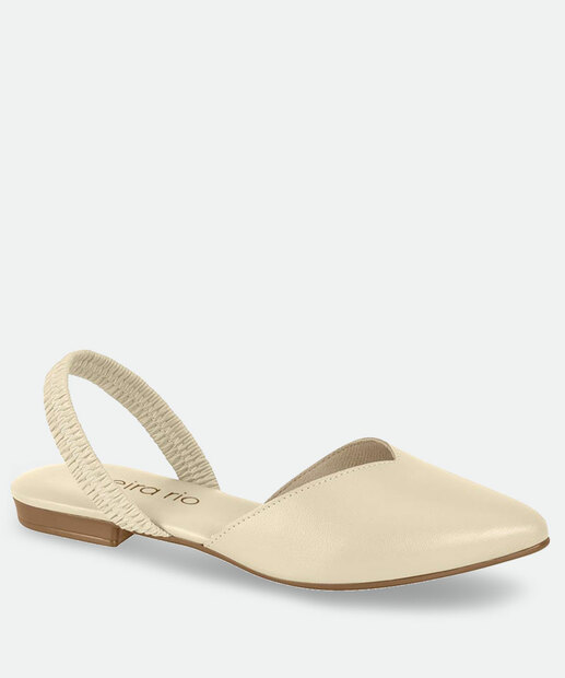 Sapatilha Feminina Slingback Bico Fino Beira Rio