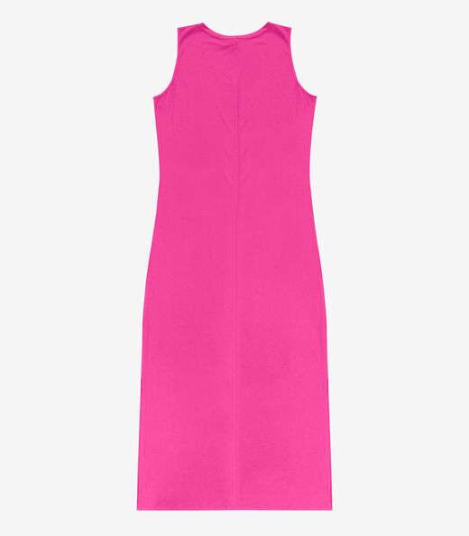 Vestido Longo Plus Size Infinita Cor Rosa