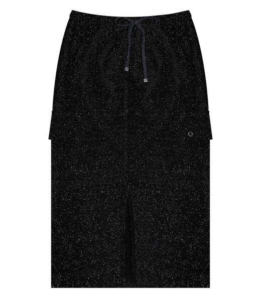 Saia Midi Juvenil Minty Preto