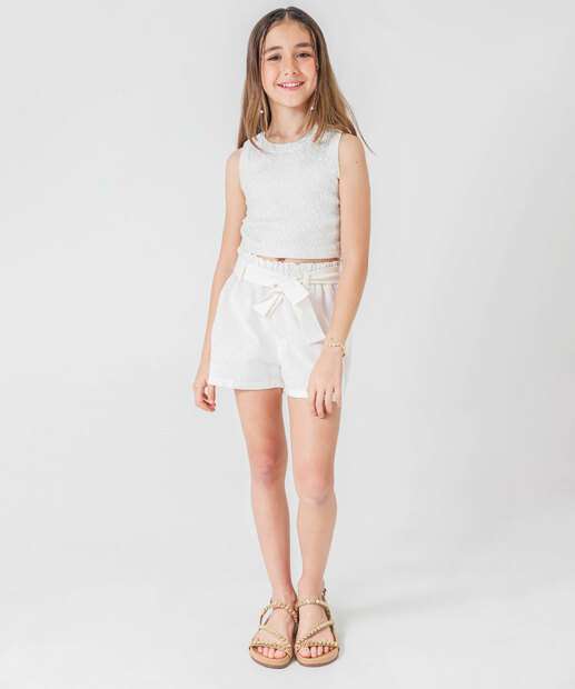 Image_Short Infantil Clochard Marisa Tam 10 a 16 Off White