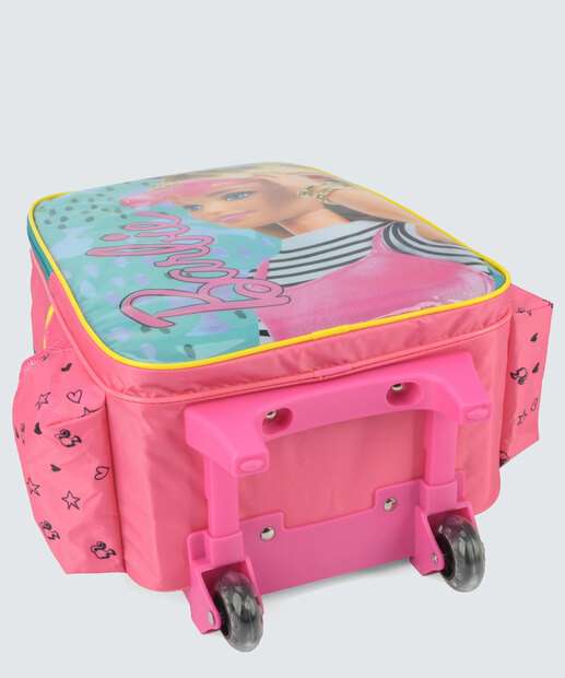 Mochila Infantil Escolar Rodinhas Barbie Luxcel  