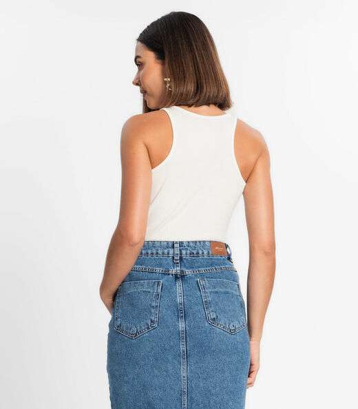 Regata Feminina Em Ribana Rovitex Bege