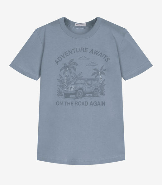 Conjunto Infantil Camiseta Com Bermuda Trick Nick Azul