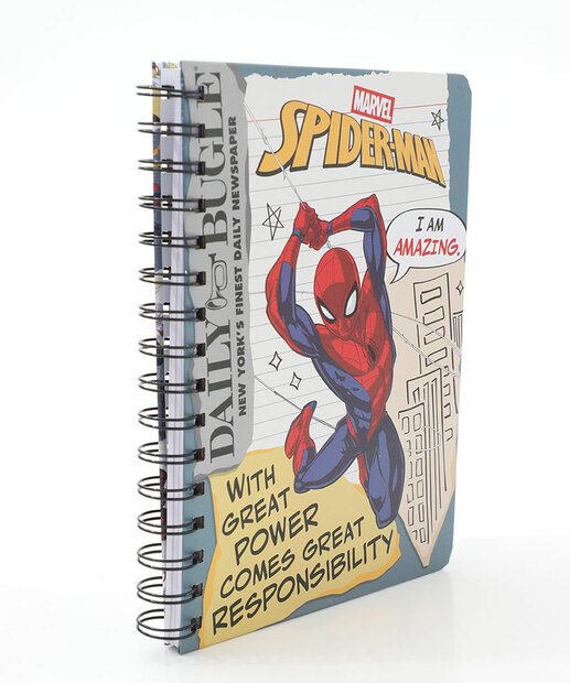 Caderneta Anotações Homem Aranha Marvel Branco