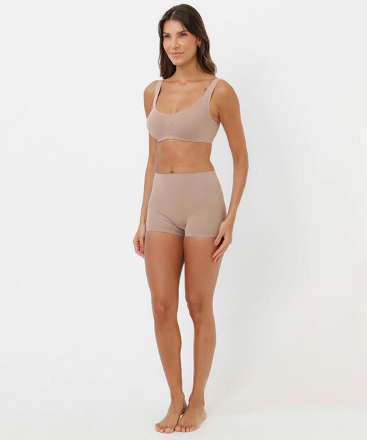Calcinha Boxer Modeladora Trifil Marrom